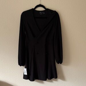 aubrey ruffle dress in black Aubrey Black Mini Dress main image 1